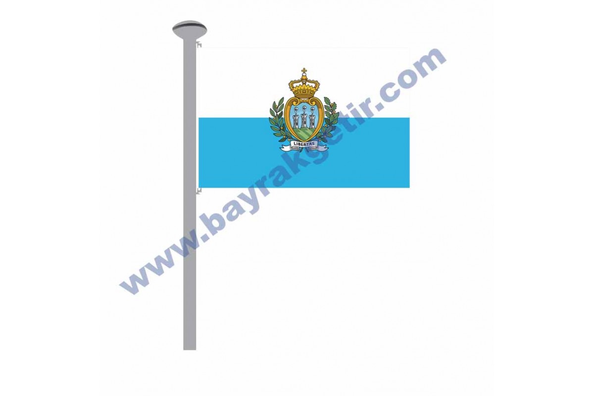 SAN MARİNO GÖNDER BAYRAK 50x75 ( EBAT SEÇİNİZ )